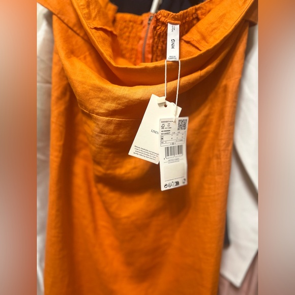 Mango Strapless linen dress - Picture 8 of 11